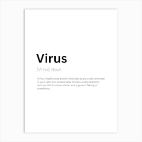 Virus Definition Meaning Poster