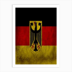 Germany Flag Texture Art Print