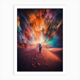 Desert Explosion Vibrant Colors Art Print