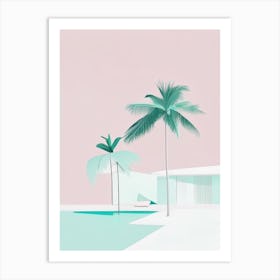 Grand Bahama Island Bahamas Simplistic Tropical Destination Art Print