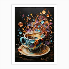 Coffee And Bubbles Art Print