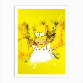 Simpsons Art Print