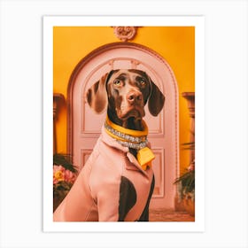 A German Shorthaired Pointer Dog 1 Art Print