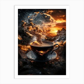 Dreambrew: A Surreal Coffee Reverie 2 Art Print