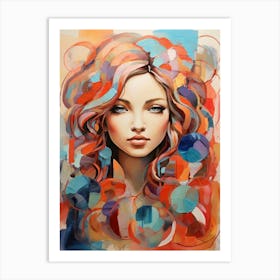 Abstract Of A Woman 1 Art Print