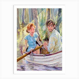 Gouache Illustration The Notebook Art Print