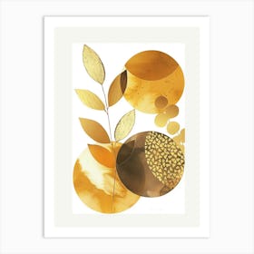 Gold Leaf Framed Print Art Print