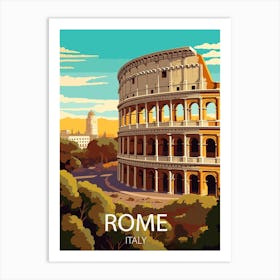 Rome Italy travel poster Art Print