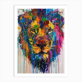 Lion Painting 4 Art Print