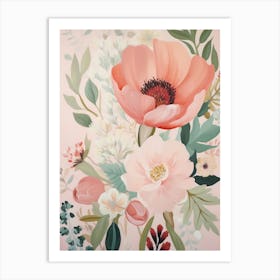 Pink Flowers Art Print