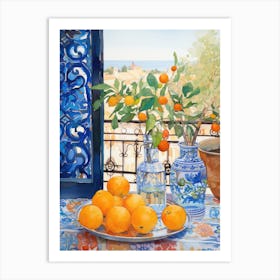 Oranges On A Window Sill Art Print