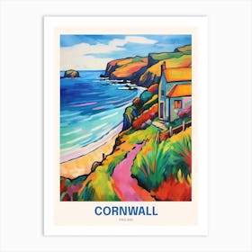 Cornwall England 10 Uk Travel Poster Art Print
