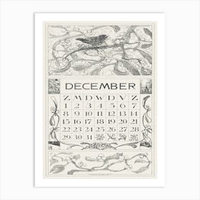 Calendar Page December With Winter King (1917), Theo Van Hoytema Art Print