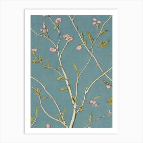 River Birch 2 tree Vintage Botanical Art Print