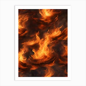 Flames Of The Fire Art Print