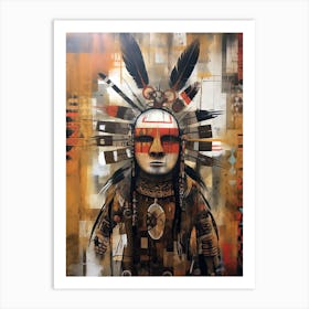 Vintage Glimpses into Tribal Art Art Print