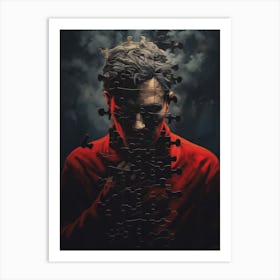 Man In The Red Jacket Art Print