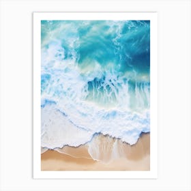 Aerial View Of The Beach V1 Art Print