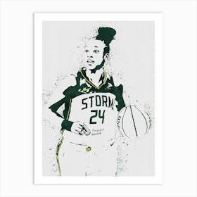 Jewell Loyd Art Print