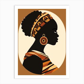 Portrait Of African Woman 14 Art Print