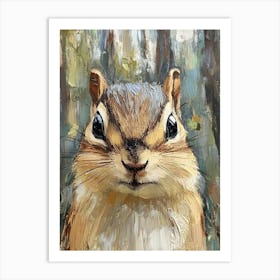 Chipmunk In The Woods 4 Art Print