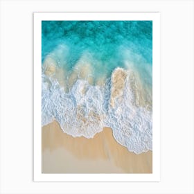 Aerial View Of A Tropical Beach 12 Art Print