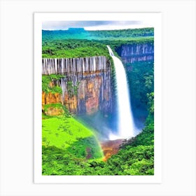 Kaieteur Falls Of The North, Guyana Majestic, Beautiful & Classic (1) Art Print