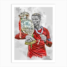 Cristiano Ronaldo Portugal National Art Print