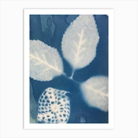 Leaves In Ink 1 Art Print