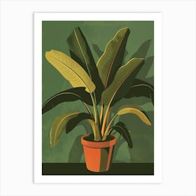 Banana Plant In A Pot 4 Art Print