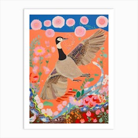 Maximalist Bird Painting Canada Goose 4 Art Print
