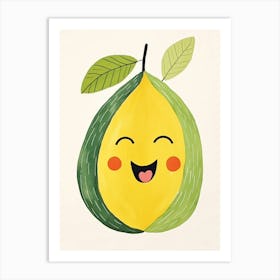 Friendly Kids Avocado Art Print