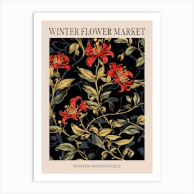 Winter Honeysuckle 4 Winter Flower Market Poster Art Print