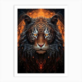 Tiger Head 1 Art Print