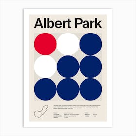Mid Century Albert Park F1 Art Print