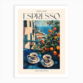 Cagliari Espresso Made In Italy 2 Poster Art Print