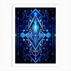 Kinetic Abstract Geometric 2 Art Print