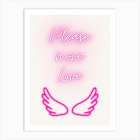 Please More Love Art Print