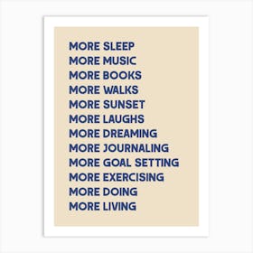 Self Care Quote Print Positive Quotes Daily Affirmations Goal Tracker Mental Health Wall Art Aura Poster Positivity 1 Art Print