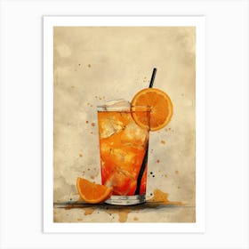 Orange Juice Cocktail 11 Art Print