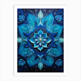 Symmetrical Mandalas Geometric Illustration 31 Art Print