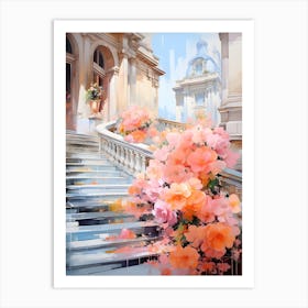 Floral Paris 3 Art Print