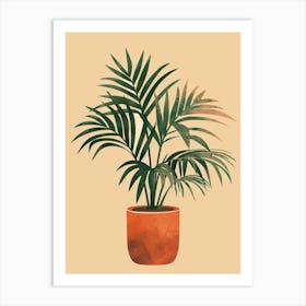 Zz Plant Minimalist Illustration 4 Art Print