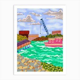 Boat In The Water Art Print