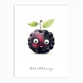 Friendly Kids Blackberry 1 Poster Art Print