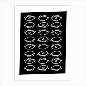 Eyes Pattern Art Print