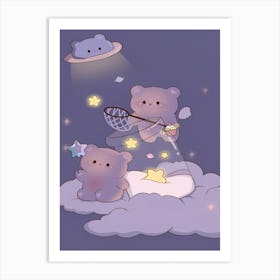 Cute Cartoon Kawaii Art Print