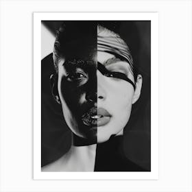 Black And White Portrait 5 Art Print