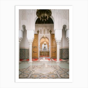 The beautiful Mausoleum of Meknes |Arabic | Religion | Morocco Art Print