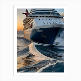 Cruise Ship -Reimagined Art Print